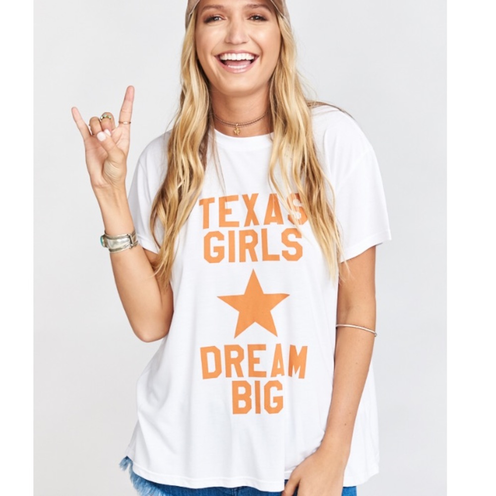 Mumu Mellow Coalson Tee “Texas Girls Dream Big”